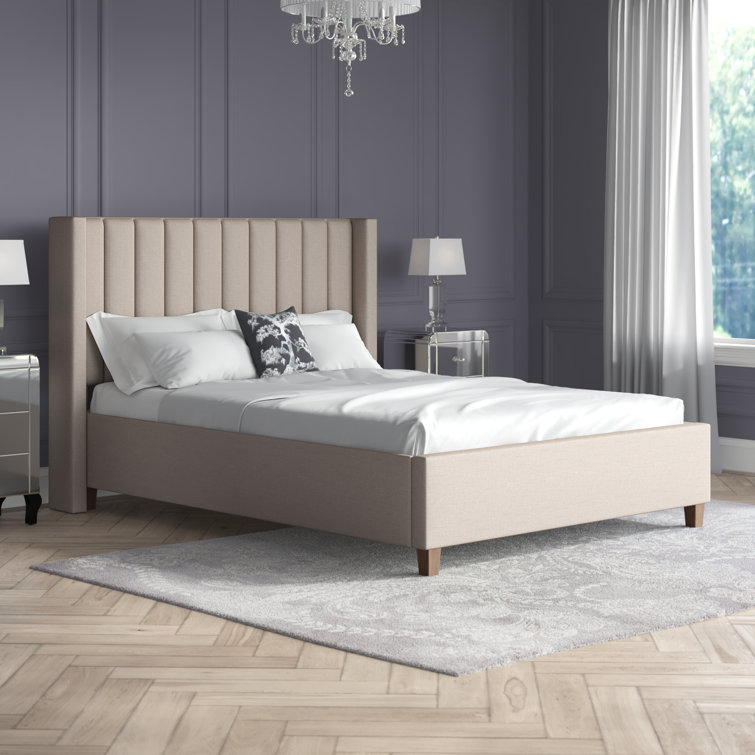 Rothbury wingback discount upholstered platform bed